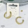 Orecchini a Cerchio Multifila Dorati in Acciaio | Gioielli Eleganti Dolvika | Moda Trendy