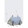 Sac à main Donna Aléssia Primavera | Élégant sac multicolore bleu et argenté