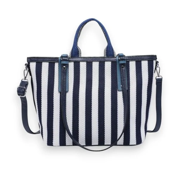 Handtasche Donna Aléssia Zweistoff Marineblau