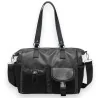 Schwarze Donna Aléssia Casual-Handtasche mit mehreren Taschen