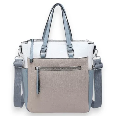 Bolsa de mão conversível tricolor Donna Aléssia Versátil
