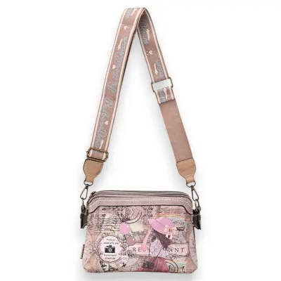 Bolso Bandolera Sweet Candy Urban Vintage Rosa Topo