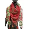 Quattro Seasons Patchwork Red Four-Sided Scarf