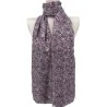 Pañuelo Liberty Lila con detalles Dorados Floral