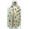 Foulard Eleganza Pois Beige