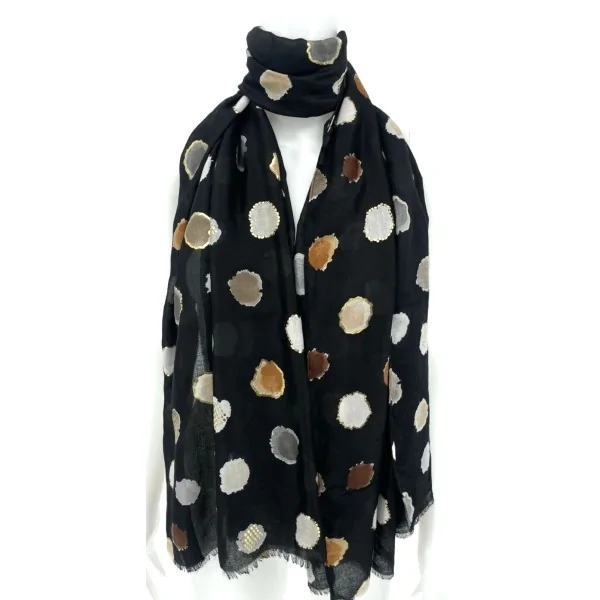 Elegant Polka Dot Ombre Scarf