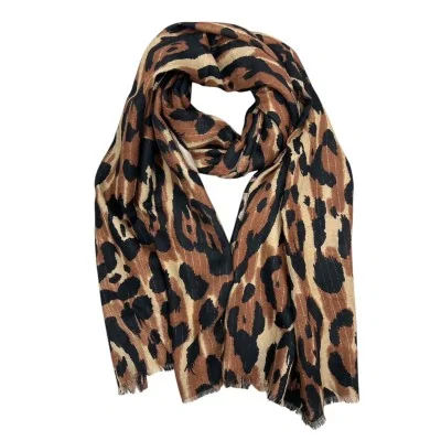 Luxury Golden Leopard Scarf