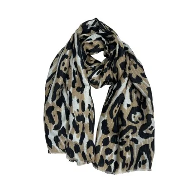Foulard Léopard noir et...