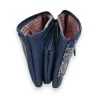 Portafoglio Donna Patchwork Blu Mélanie Paris - Design Moderno & Elegante