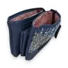 Cartera de Mujer Patchwork Azul Mélanie Paris - Diseño Moderno y Elegante