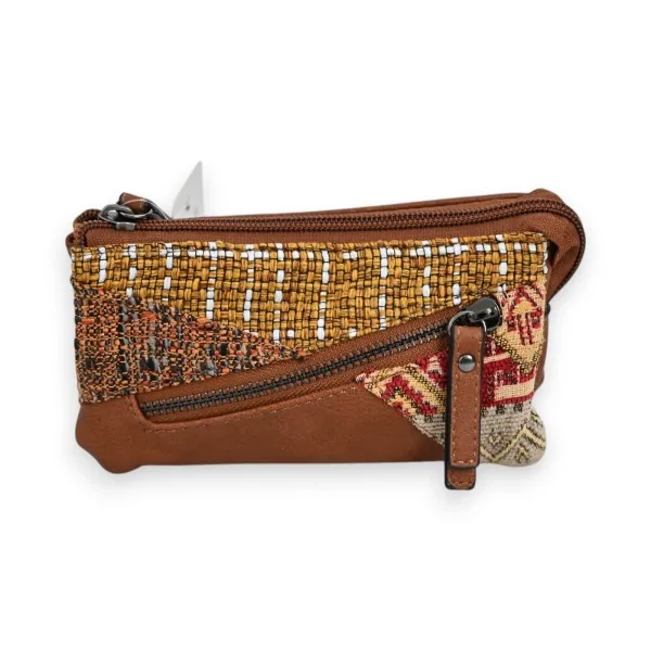 Carteira Patchwork Camel Mélanie Paris