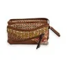 Ethnic Patchwork Wallet Camel | Unique & Functional Design | Mélanie Paris