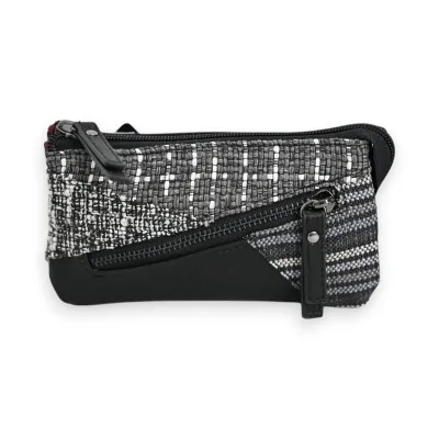 Cartera Patchwork Mélanie Paris Negro Cartera Patchwork Mélanie Paris Negro