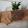Porte-monnaie en liège motif mandala | Accessoire éco-responsable compact