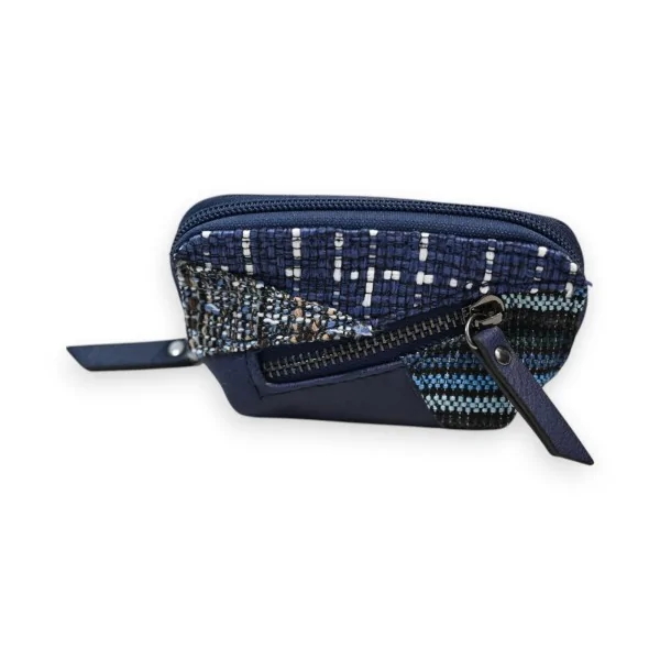 Melanie Paris Blue Patchwork Wallet
