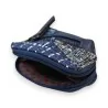 Blue patchwork wallet Mélanie Paris | Unique and functional design
