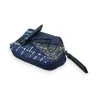 Blaue Patchwork-Geldbörse Mélanie Paris | Einzigartiges und funktionales Design