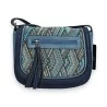 Sac bandoulière Mélanie Paris motif chevron bleu | Mode Tendance