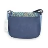 Borsa a tracolla Mélanie Paris con motivo a chevron blu | Moda Trendy