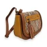 Umhängetasche Mélanie Paris mit Webmuster in Camel | Bohemian-Chic-Design