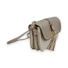 Borsa a tracolla Mélanie Paris Silver | Borsa elegante bicolore con nappina