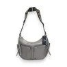 Bolsa Tiracolo Prateada Multi-Bolsos | Design Contemporâneo | Melanie Paris