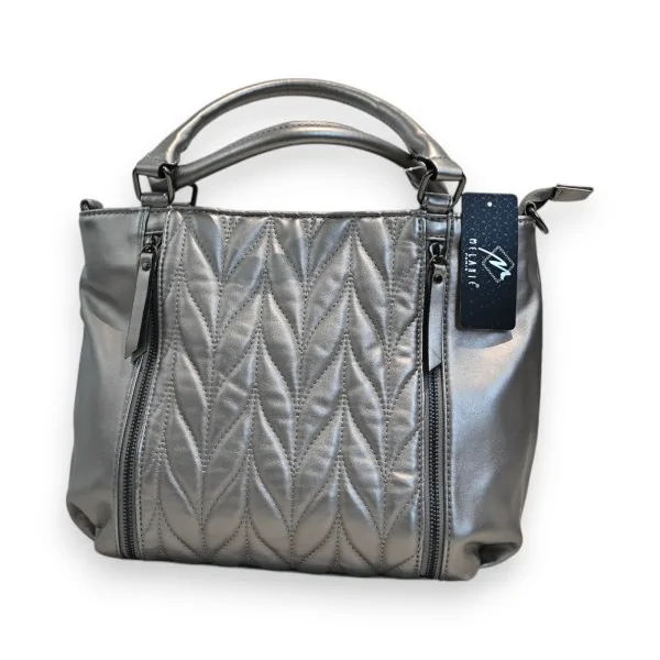Bolsa de Mão Melanie Paris Prata Matelassê
