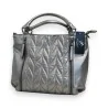 Sac à Main Argenté Matelassé Melanie Paris - Design Contemporain & Élégant