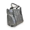Silver Quilted Handbag Melanie Paris - Contemporary & Elegant Design