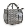 Sac à Main Argenté Matelassé Melanie Paris - Design Contemporain & Élégant