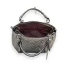 Silver Quilted Handbag Melanie Paris - Contemporary & Elegant Design