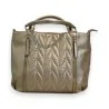 Bolsa de Mão Acolchoada Dourada Mélanie Paris