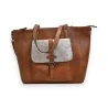 Borsa a Mano Mélanie Paris Cammello - Grande Formato Elegante con Patta Argentata