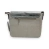 Linen & Silver Crossbody Bag Mélanie Paris - Elegant Fashion Accessory | Trendy Fashion
