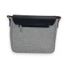 Elegante bolso bandolera Mélanie Paris - Lino Azul Marino y Lurex | Moda Tendencia