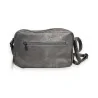 Melanie Paris metallic grey crossbody bag | Urban and elegant design