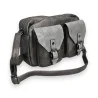 Sac bandoulière Mélanie Paris gris métallisé | Design urbain et élégant