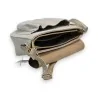 Melanie Paris Silver Lurex Shoulder Bag - Elegant and Practical Fashion Accessory
