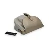 Melanie Paris Silver Lurex Shoulder Bag - Elegant and Practical Fashion Accessory