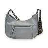 Sac Bandoulière Argenté Forme Banane Mélanie Paris | Accessoire Mode Tendance