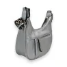 Borsa a Tracolla Argento Forma a Banana Mélanie Paris | Accessorio Moda Trendy