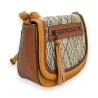 Bolsa Tiracolo Boêmia Bicolor Mélanie Paris - Design Elegante e Funcional