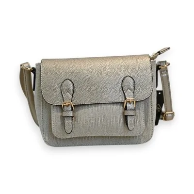 Umhängetasche Schultasche Mélanie Paris Gold Leinen