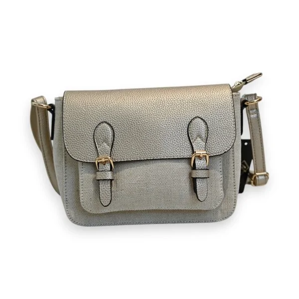 Borsa a Tracolla Stile Cartella Mélanie Paris Oro Lino