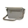 Melanie Paris Crossbody Satchel Bag | Elegant Gold and Linen Bag for Women