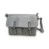 Sac Bandoulière Cartable Argenté Lin Mélanie Paris | Mode Tendance