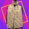 Pañuelo Naranja con Diseño de Abanico | Accesorio de Moda Elegante | NanaMode