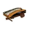 Bolso bandolera bohemio chic Mélanie Paris - Elegante estampado étnico mostaza