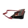 Bolso bandolera étnico Mélanie Paris | Elegante motivo tribal rojo y negro