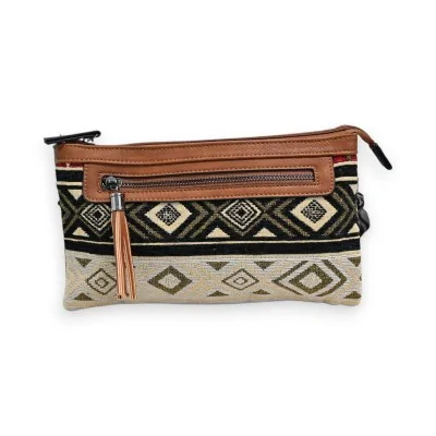Melanie Paris Tribal Camel Ethnic Shoulder Bag